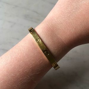 ALDO CIPULLO CHARLES REVSON 18K GP LOVE BRACELET